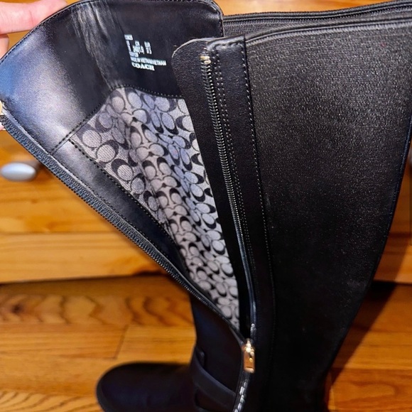 NWOT COACH FARRAH KNEE HIGH BOOTS SIZE 6.5 - Picture 3 of 7